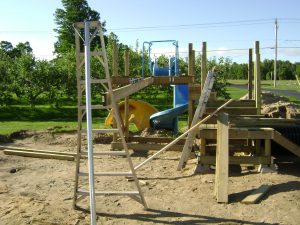 Getting height for play set