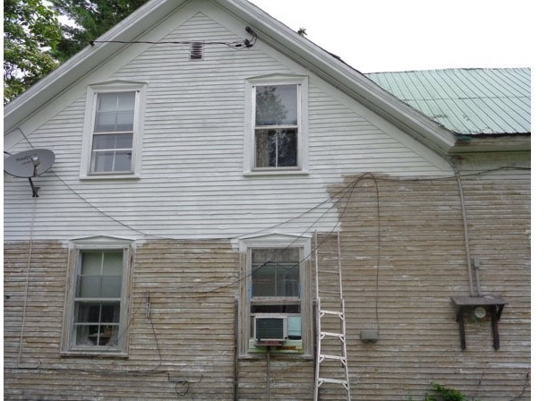 Scrape Paint Off A House
