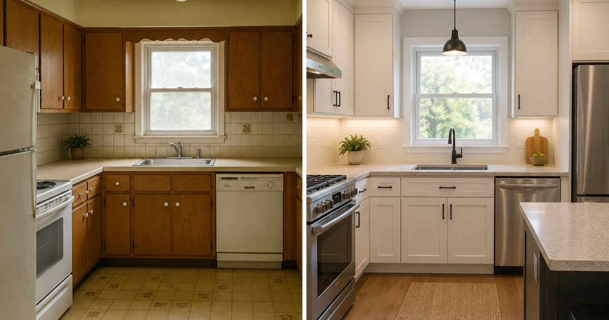 Old to New Kitchen